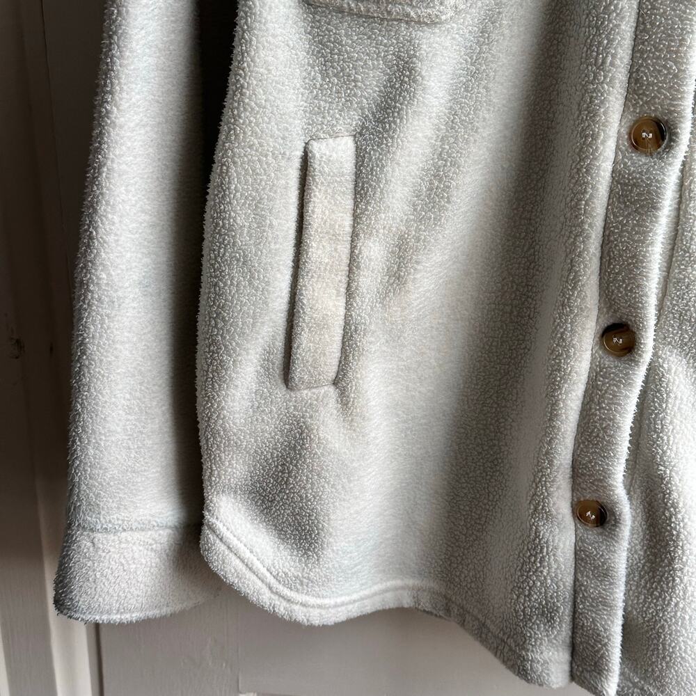 Alter’d State Cream Teddy Fleece Shirt Jacket / Shacket - Picture 6 of 8